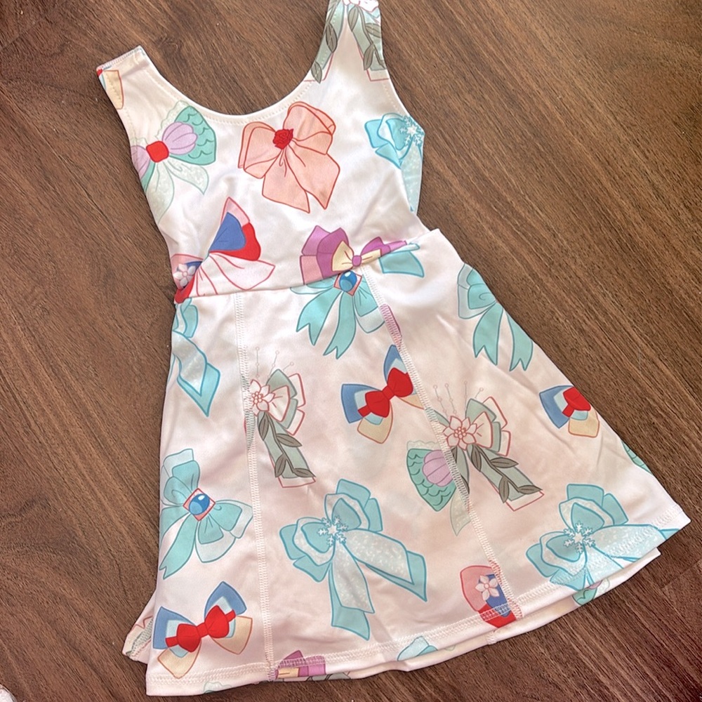 Princess bows athletic dress with shorts 👑